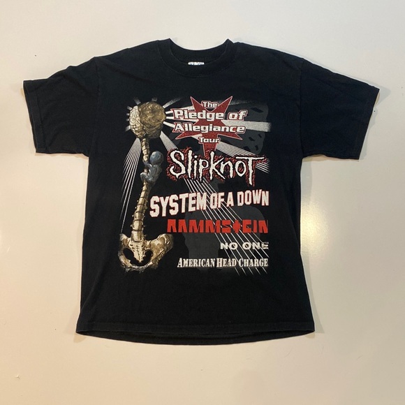 Vintage Other - Slipknot 2001 System of a Down POA tour shirt